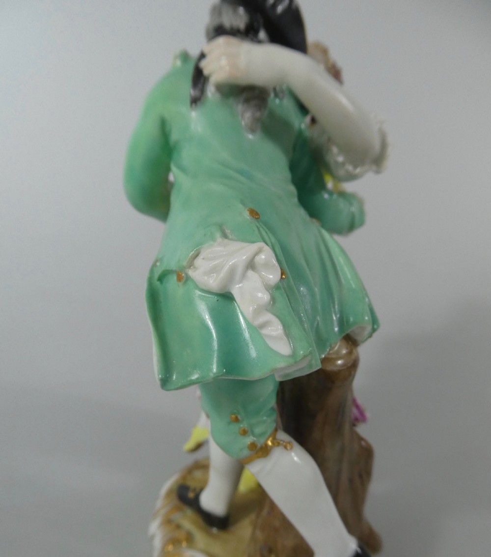 Meissen porcelain group of Dancers, c. 1770. View VII