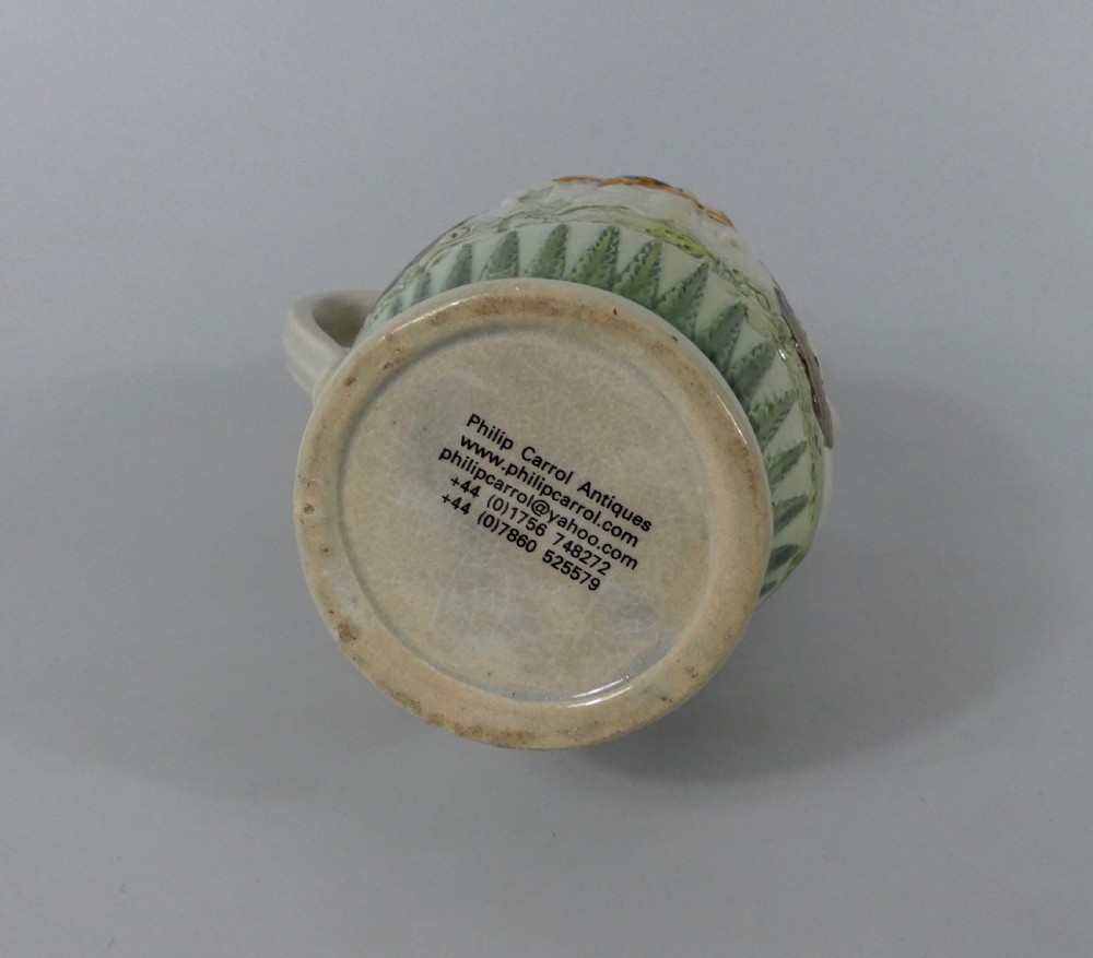 Prattware pottery jug, ‘Admiral Duncan, c. 1798. View X
