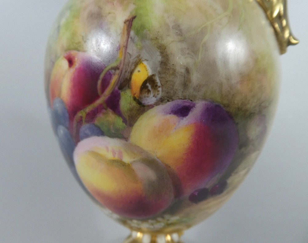 Royal Worcester vase, William Ricketts, dated 1915. View III