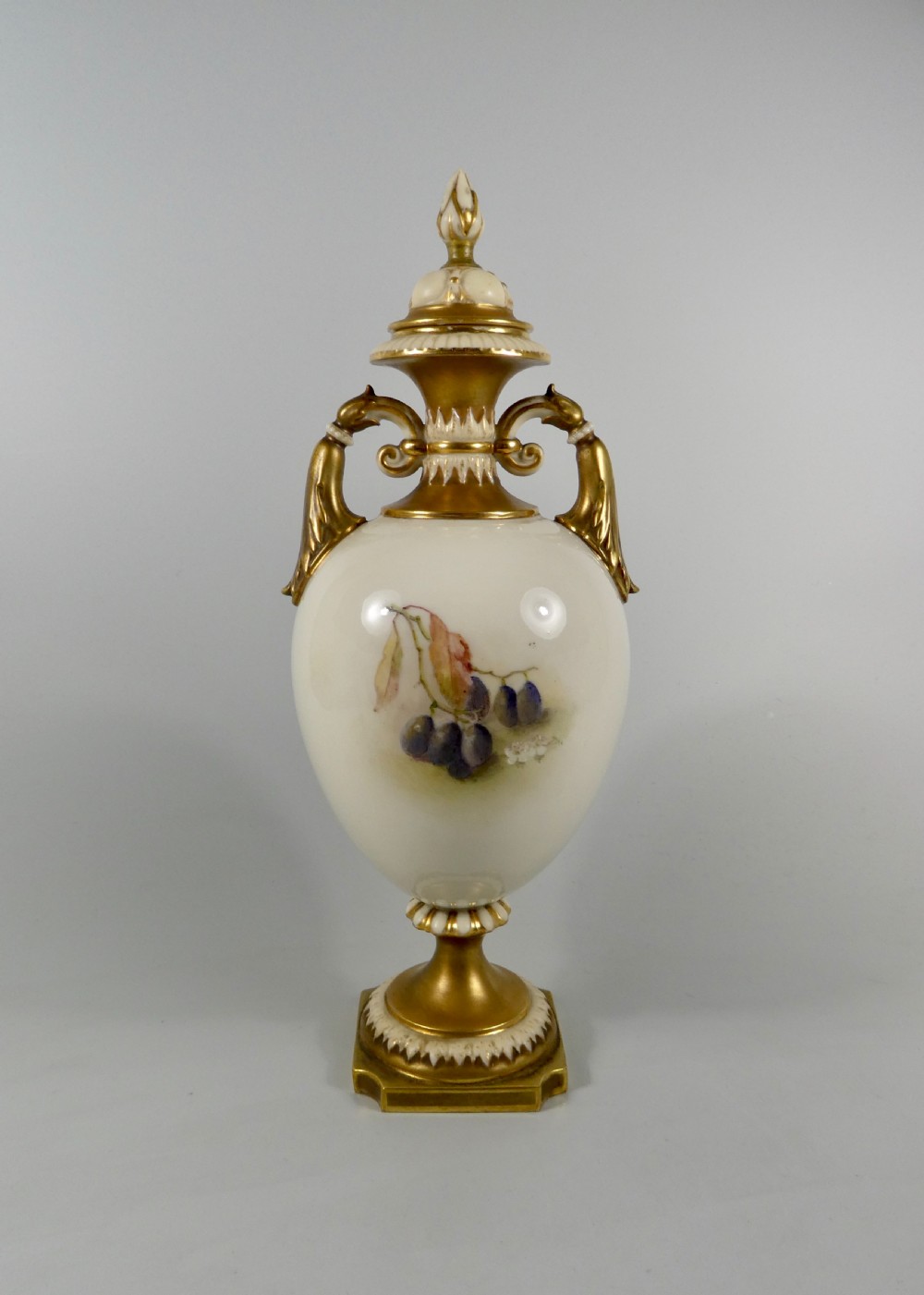Royal Worcester vase, William Ricketts, dated 1915. View VI