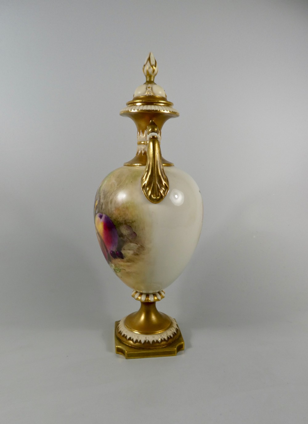 Royal Worcester vase, William Ricketts, dated 1915. View IX