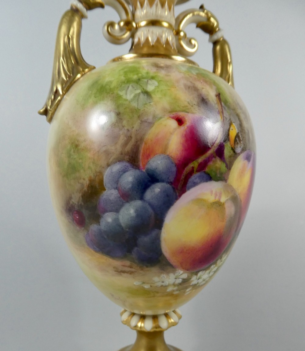 Royal Worcester vase, William Ricketts, dated 1915. View XI