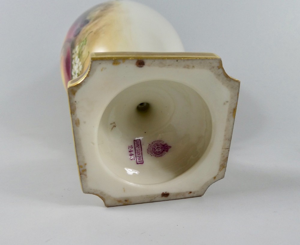 Royal Worcester vase, William Ricketts, dated 1915. View XIII