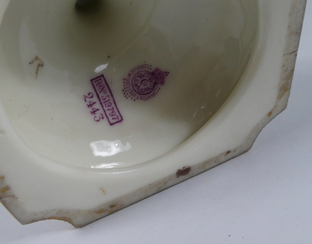 Royal Worcester vase, William Ricketts, dated 1915. View XIV
