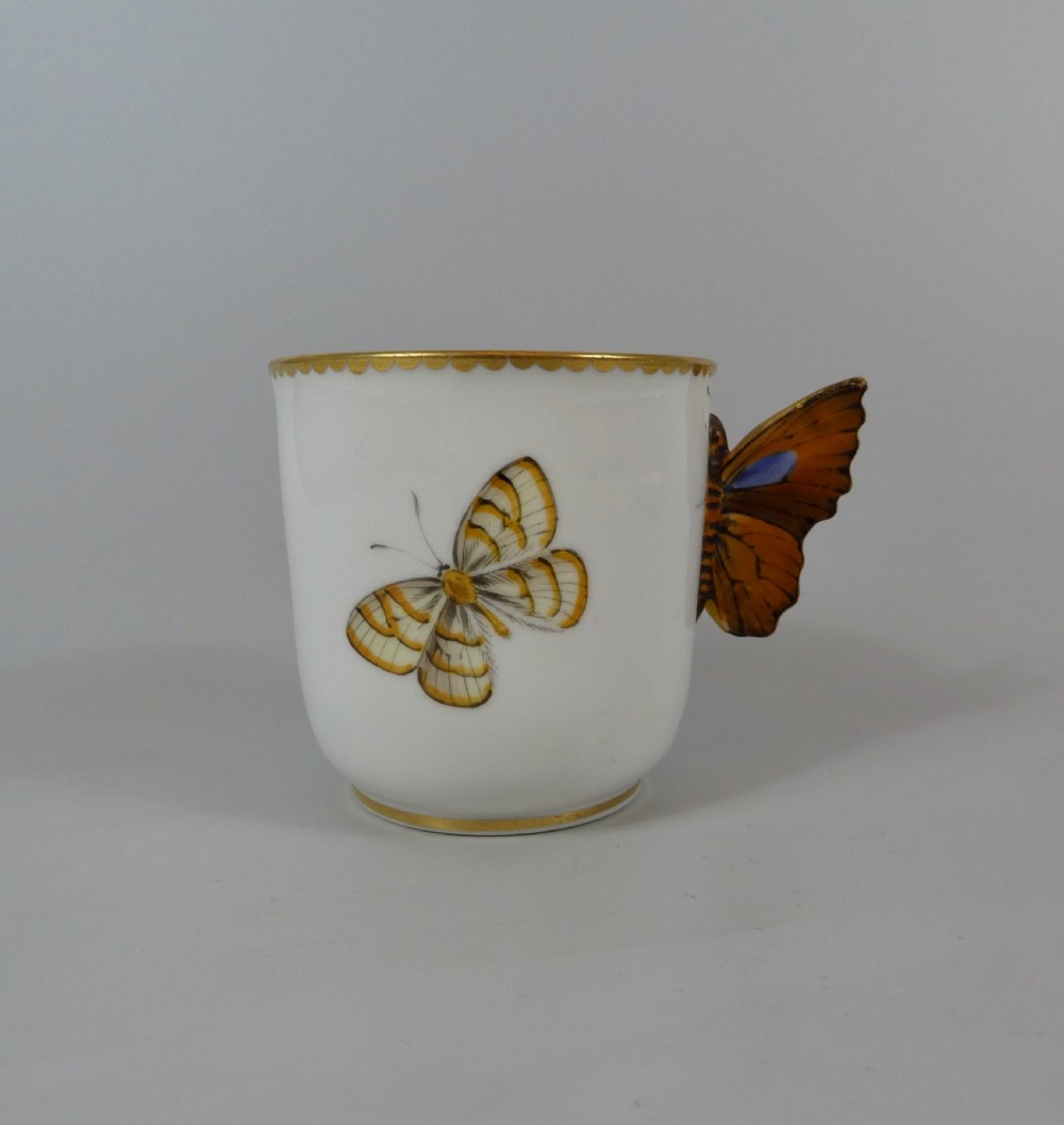 Royal Worcester ‘Butterfly’ cup and saucer, dated 1880. View VI