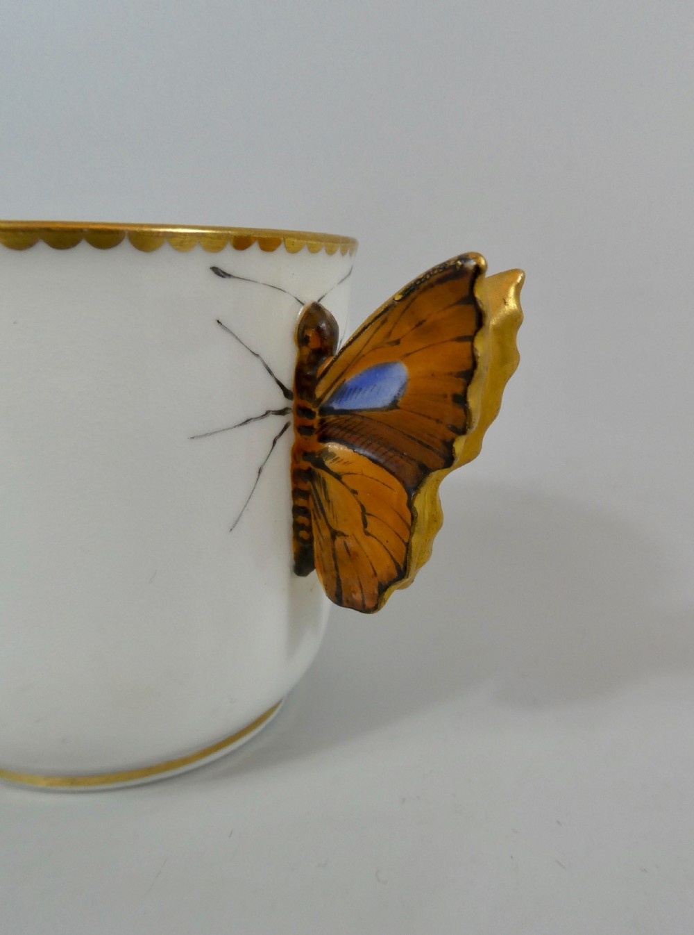 Royal Worcester ‘Butterfly’ cup and saucer, dated 1880. View VII