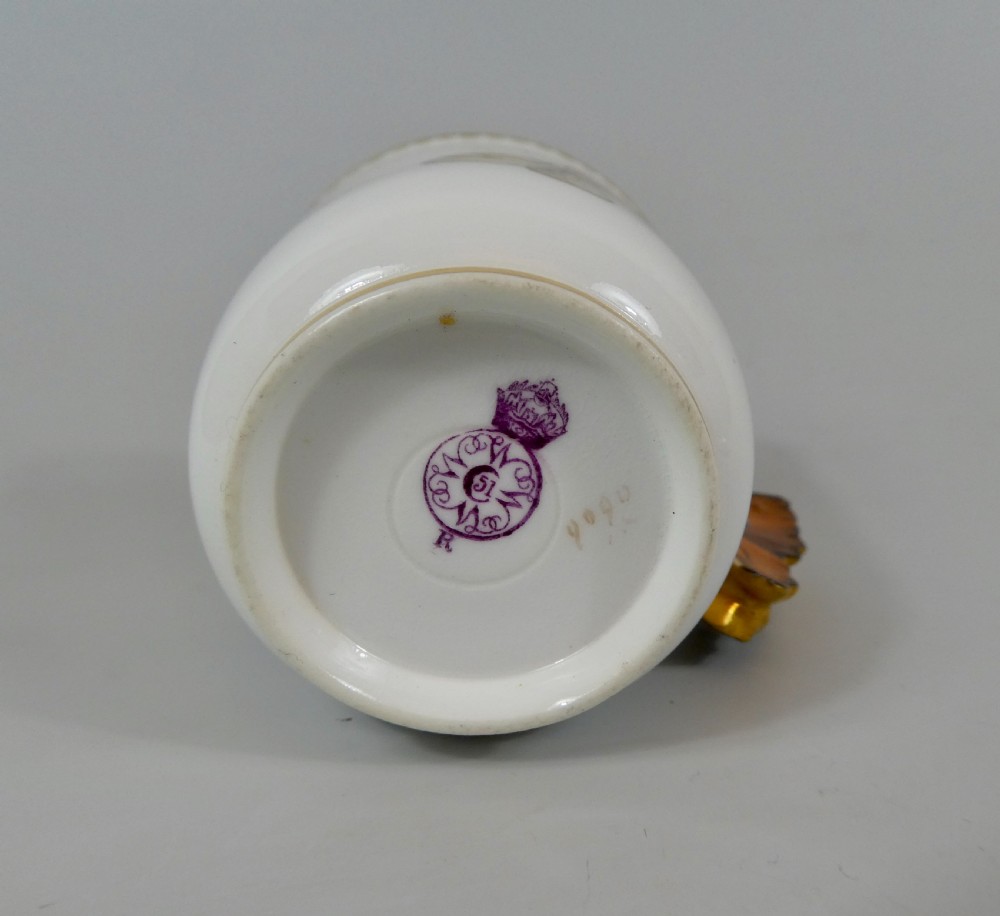 Royal Worcester ‘Butterfly’ cup and saucer, dated 1880. View XI