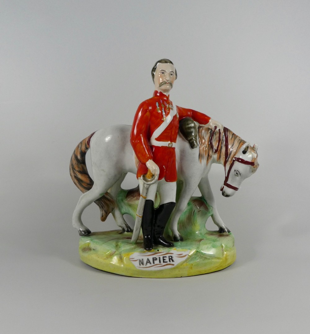 Staffordshire figure - General Napier, c. 1860.