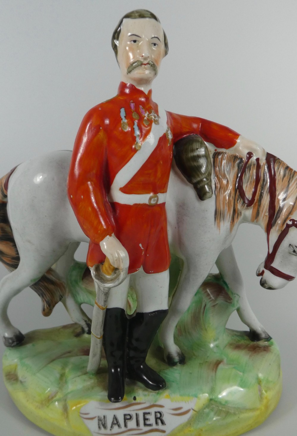 Staffordshire figure - General Napier, c. 1860. View II