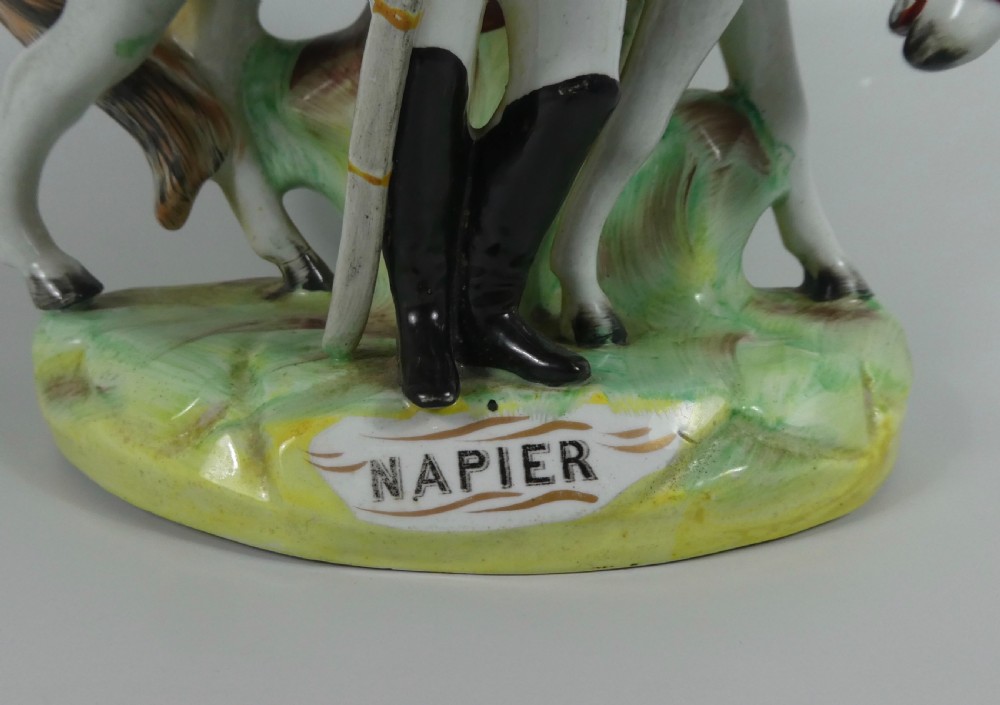 Staffordshire figure - General Napier, c. 1860. View III