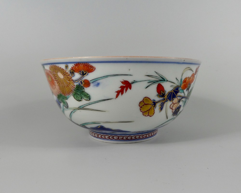 Japanese Imari bowl, Arita, c.1700. Genroku Period. View III
