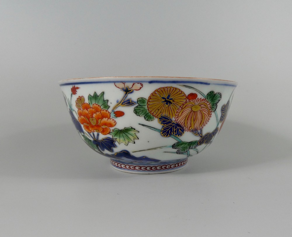Japanese Imari bowl, Arita, c.1700. Genroku Period. View V