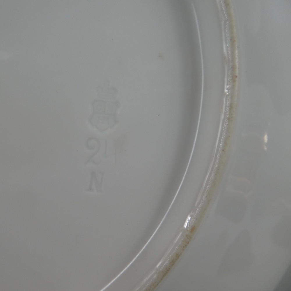 Vienna style porcelain dish, c. 1900. ‘Azalee’. signed C. Kiesel. View VII