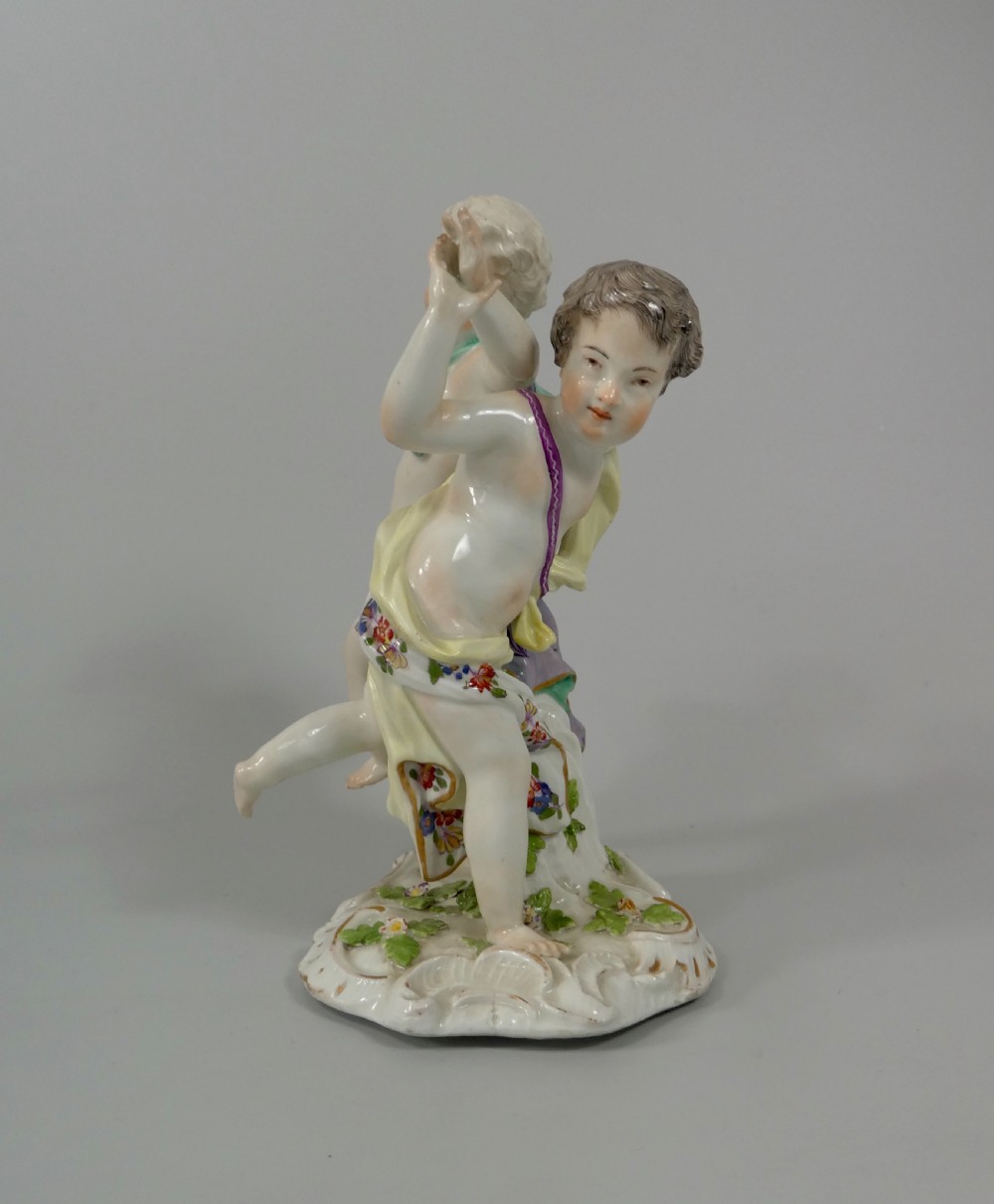 Meissen group of Dancing Putti, c. 1750. View IV