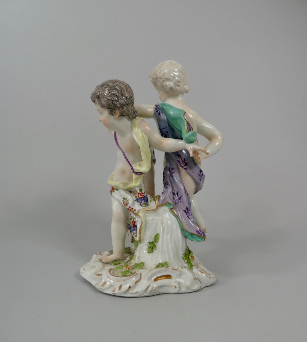 Meissen group of Dancing Putti, c. 1750. View VII
