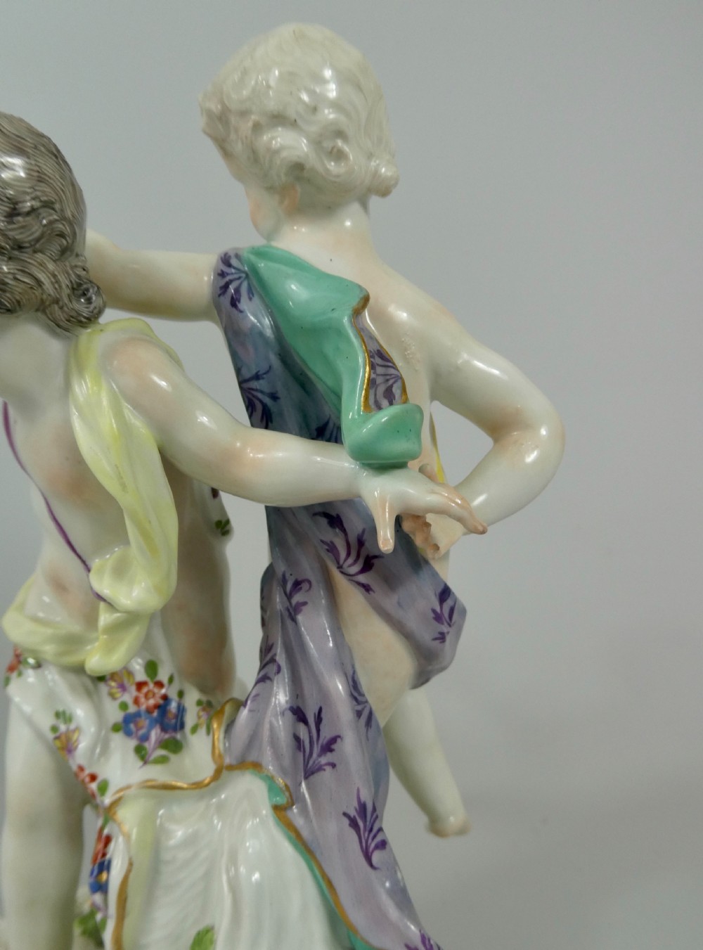 Meissen group of Dancing Putti, c. 1750. View VIII