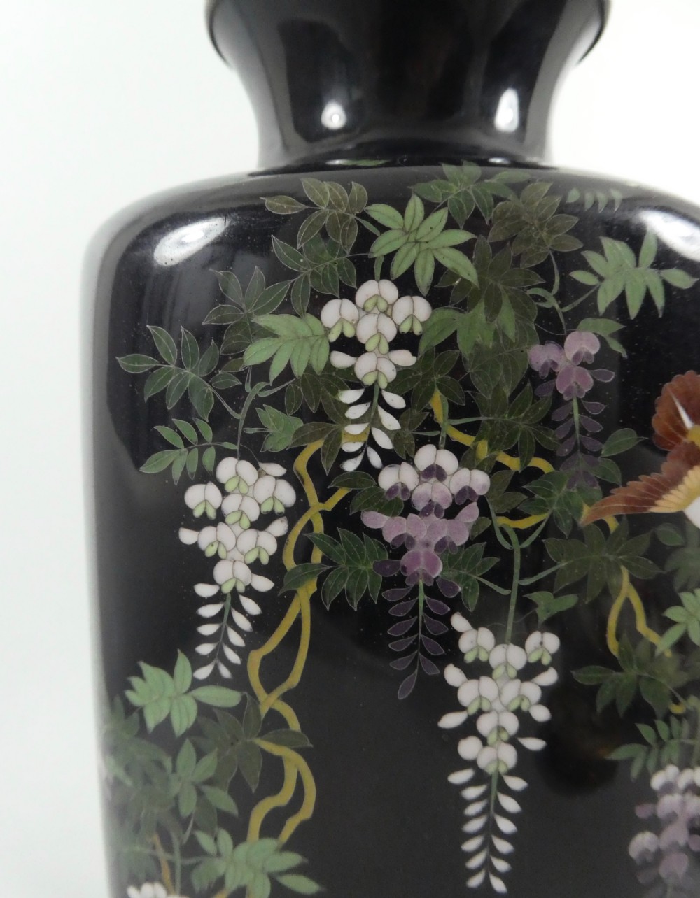 Japanese cloisonne Vase, c. 1900, Meiji Period. View IV