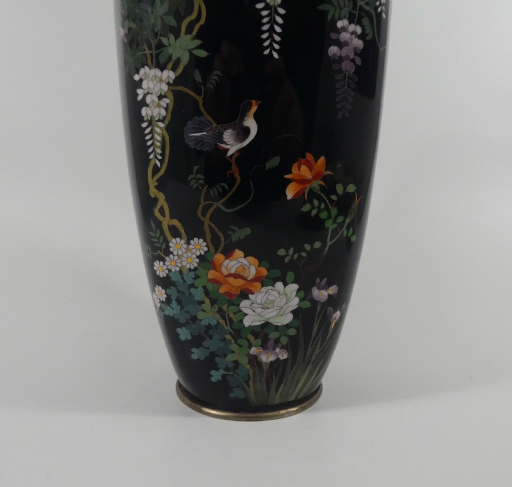Japanese cloisonne Vase, c. 1900, Meiji Period. View IX