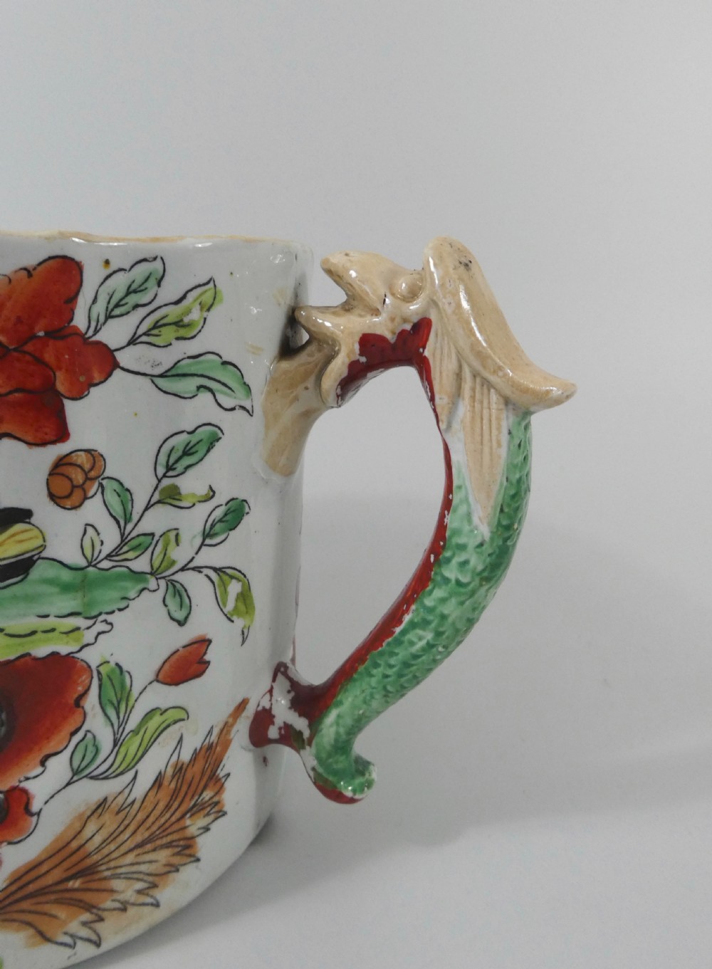 Masons Ironstone Cider Mug, c. 1815. Table and Vase pattern. View VIII