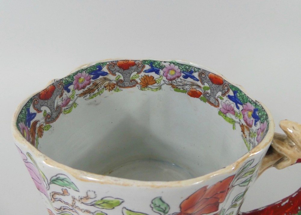 Masons Ironstone Cider Mug, c. 1815. Table and Vase pattern. View IX