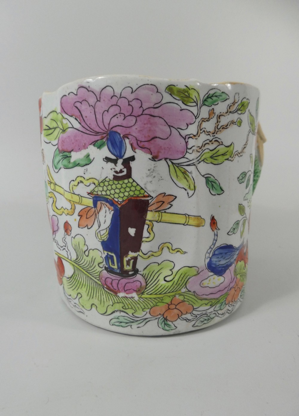 Masons Ironstone Cider Mug, c. 1815. Table and Vase pattern. View X