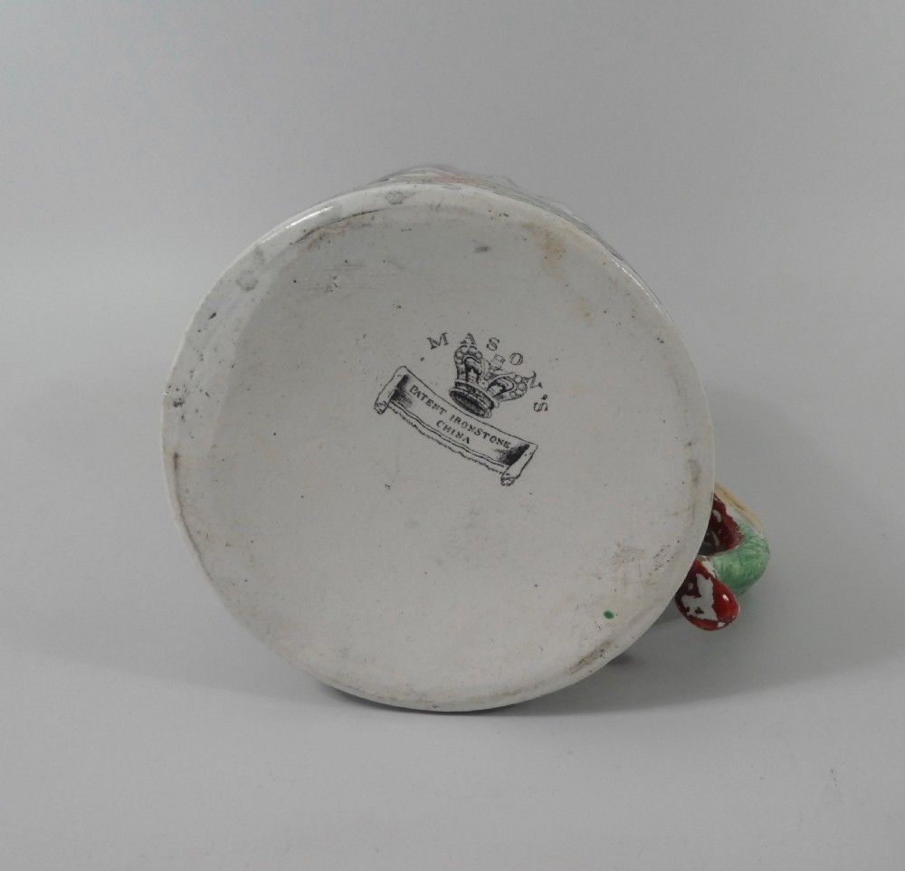 Masons Ironstone Cider Mug, c. 1815. Table and Vase pattern. View XI