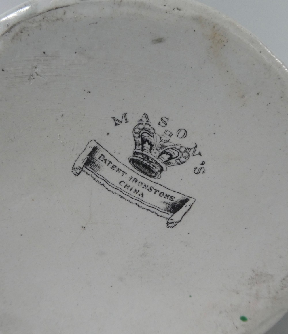 Masons Ironstone Cider Mug, c. 1815. Table and Vase pattern. View XII