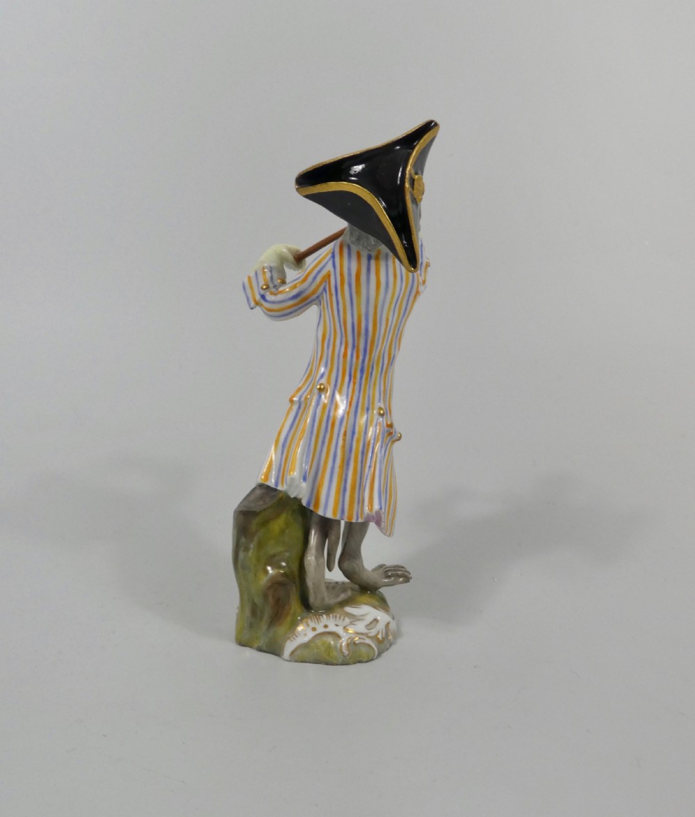 Meissen Monkey Band figure, c. 1870. View IV