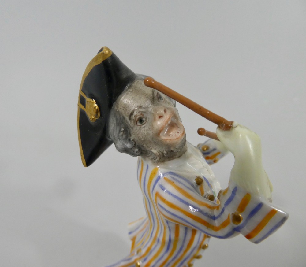 Meissen Monkey Band figure, c. 1870. View V