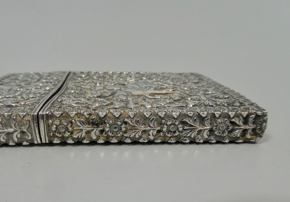 Indian silver card case, c. 1890. View VII