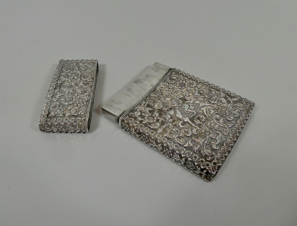 Indian silver card case, c. 1890. View VIII