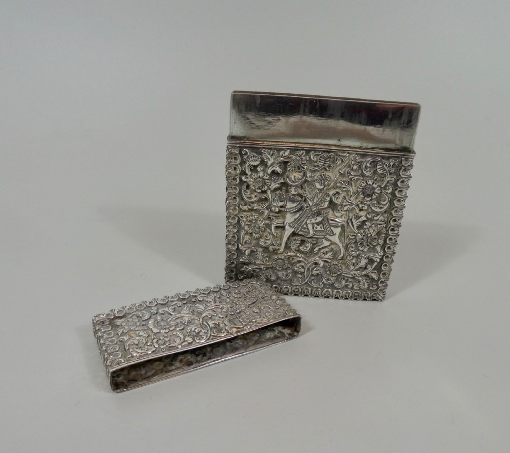 Indian silver card case, c. 1890. View IX