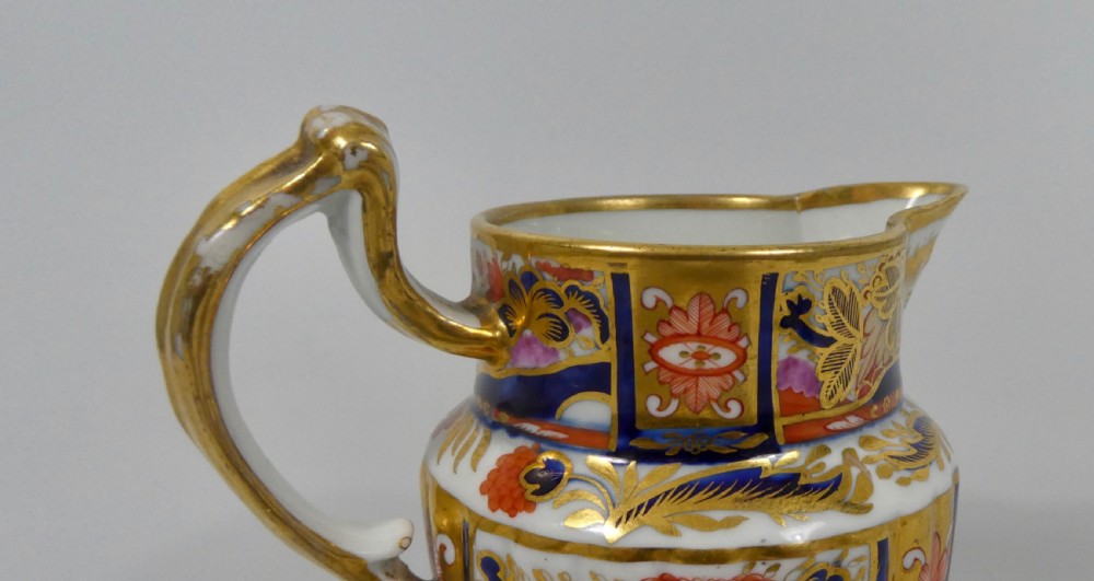 Chamberlains Worcester porcelain jug, Imari, c. 1810. View IX