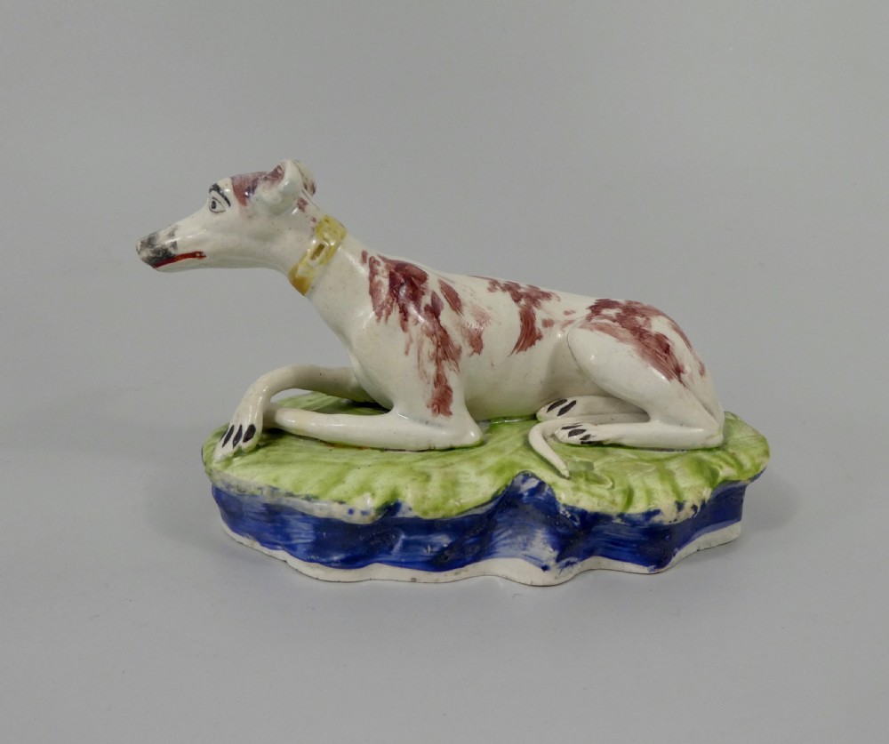 Staffordshire pottery hounds. Enoch Wood, c.1830. View II