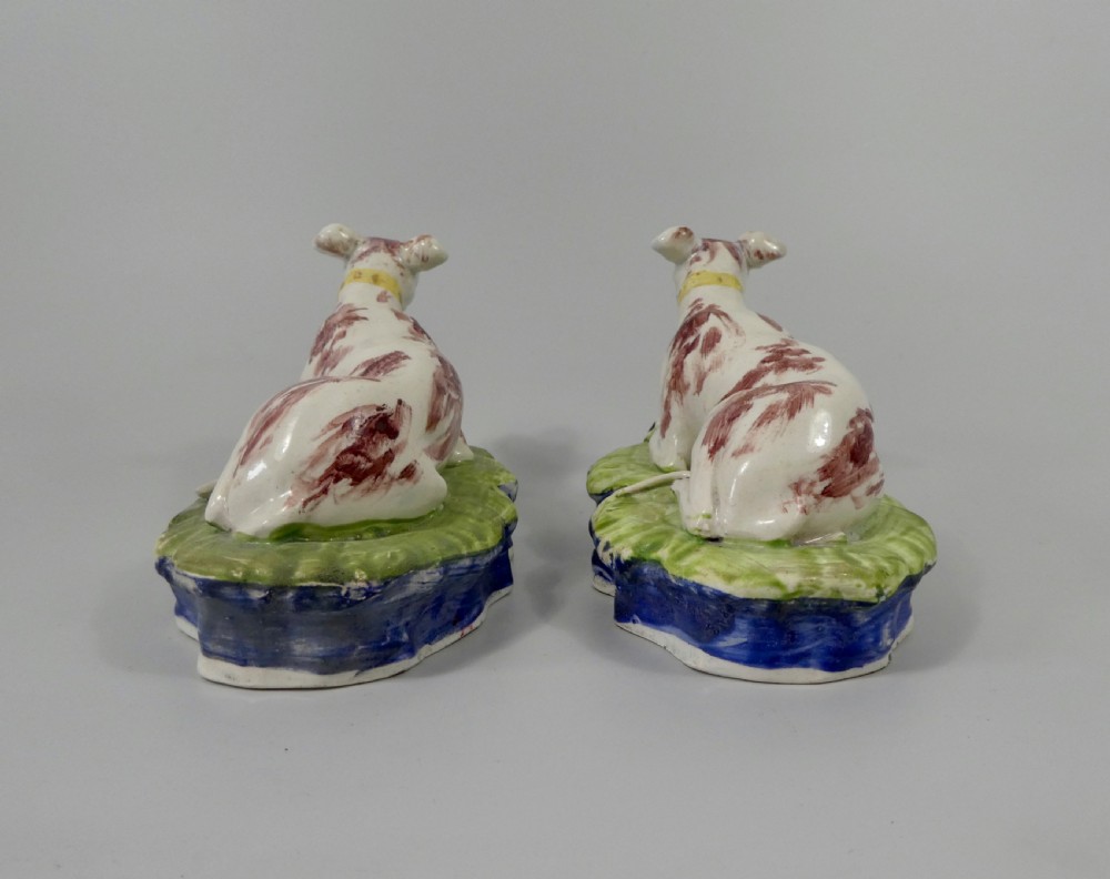 Staffordshire pottery hounds. Enoch Wood, c.1830. View IV