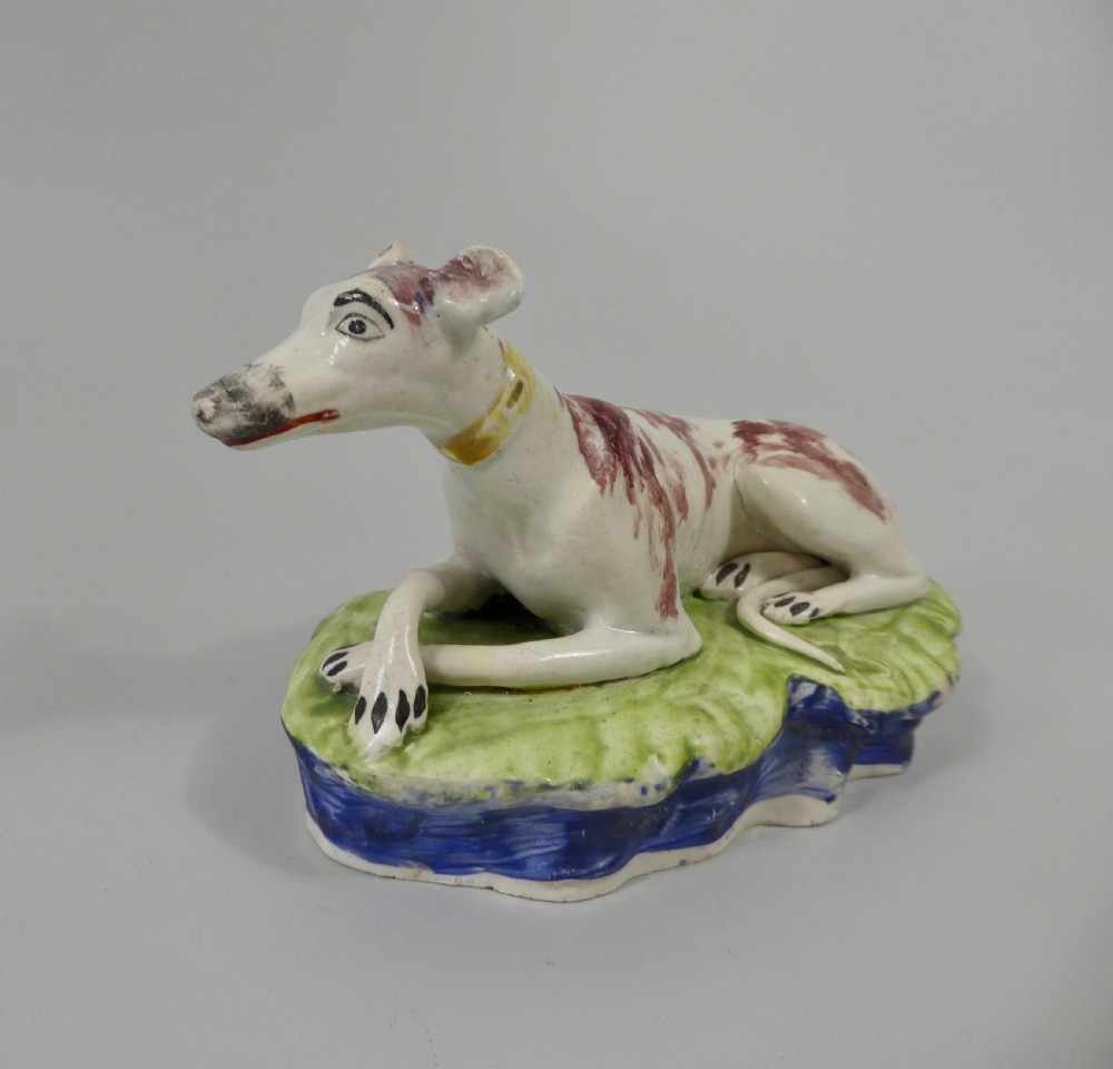 Staffordshire pottery hounds. Enoch Wood, c.1830. View VII