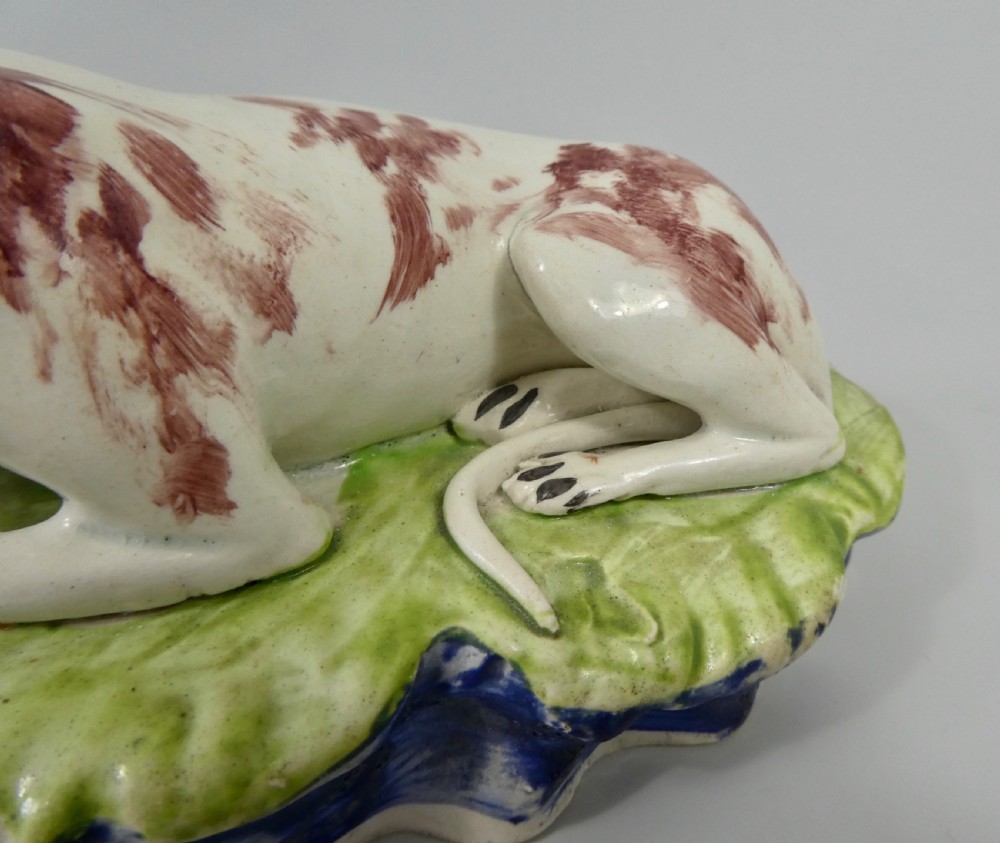 Staffordshire pottery hounds. Enoch Wood, c.1830. View VIII
