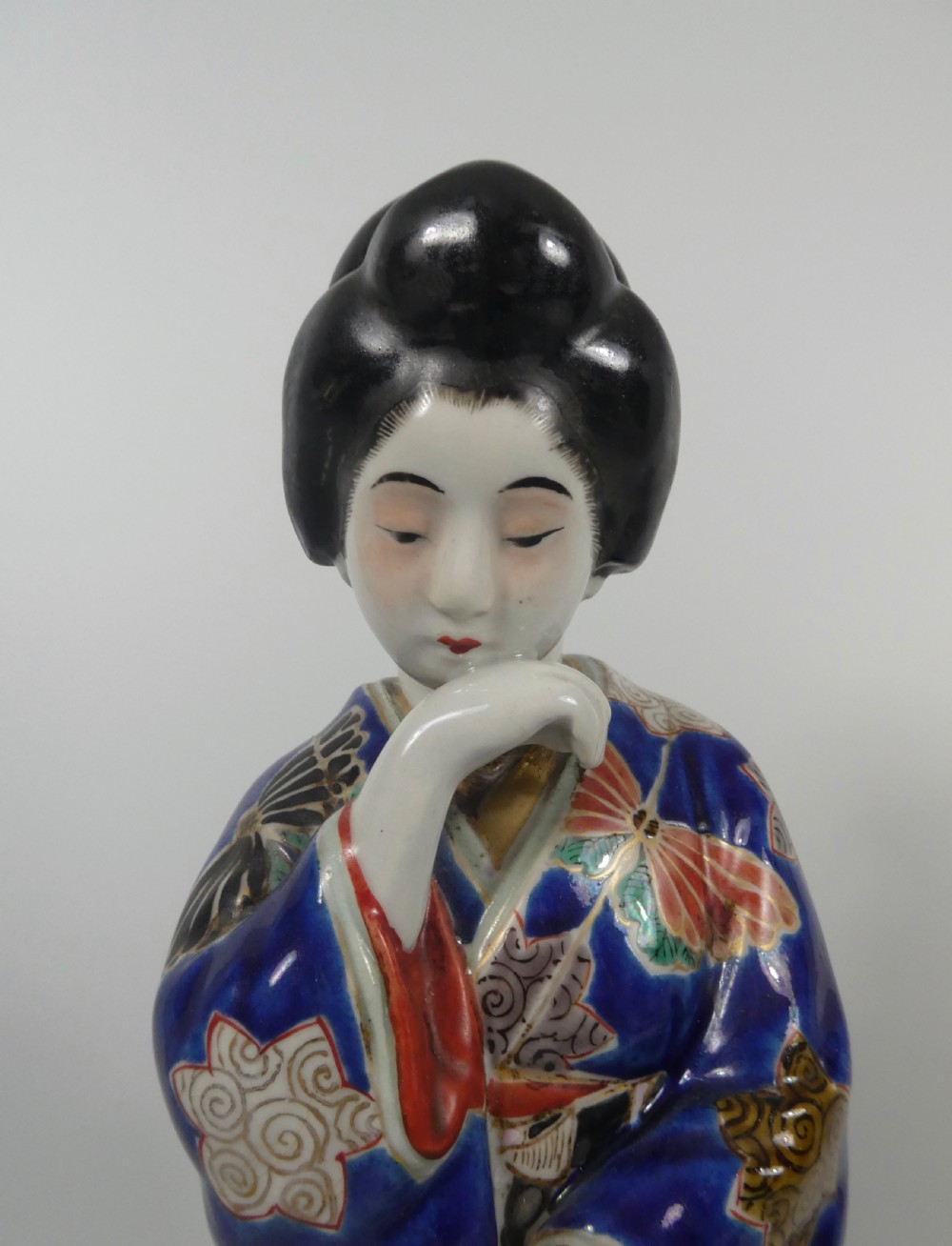 Kutani porcelain Bijin, c. 1890. Meiji Period. View II