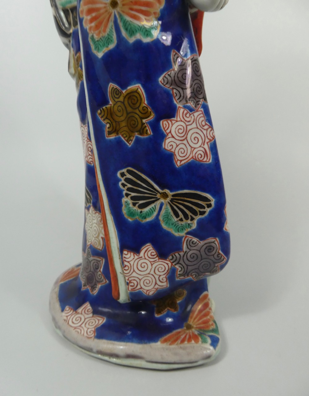 Kutani porcelain Bijin, c. 1890. Meiji Period. View IV