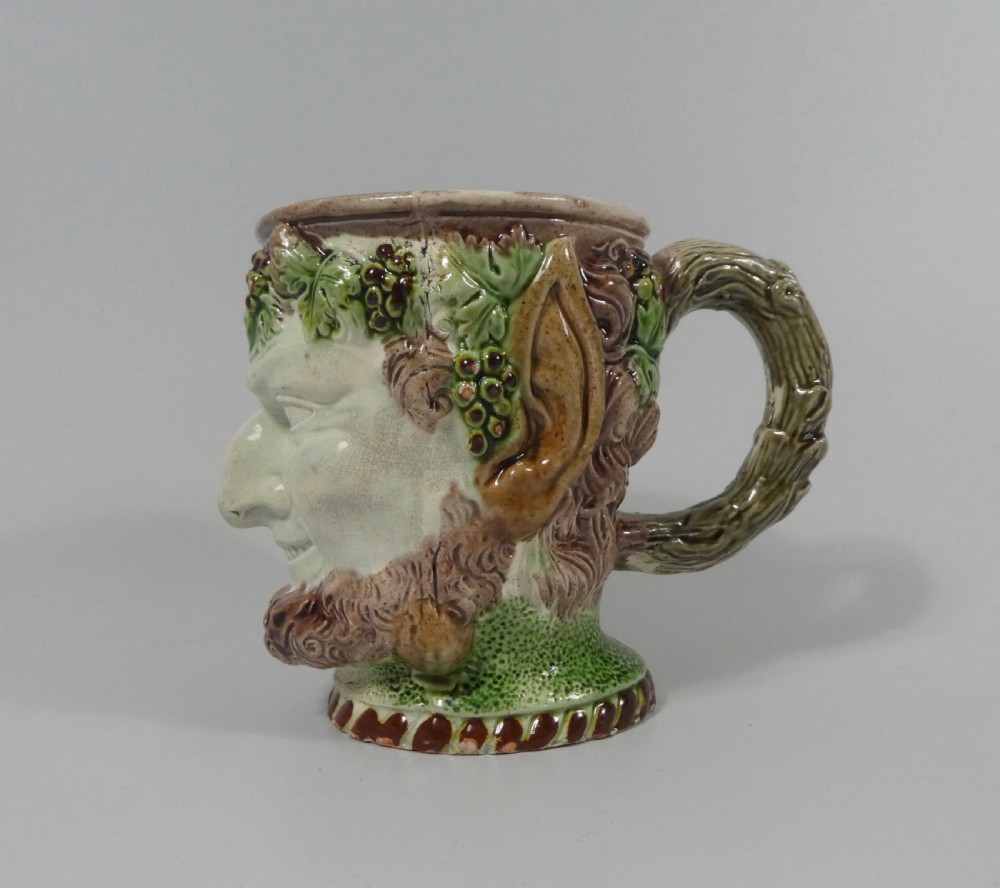 Ralph Wood creamware Bacchus mug, c. 1770.