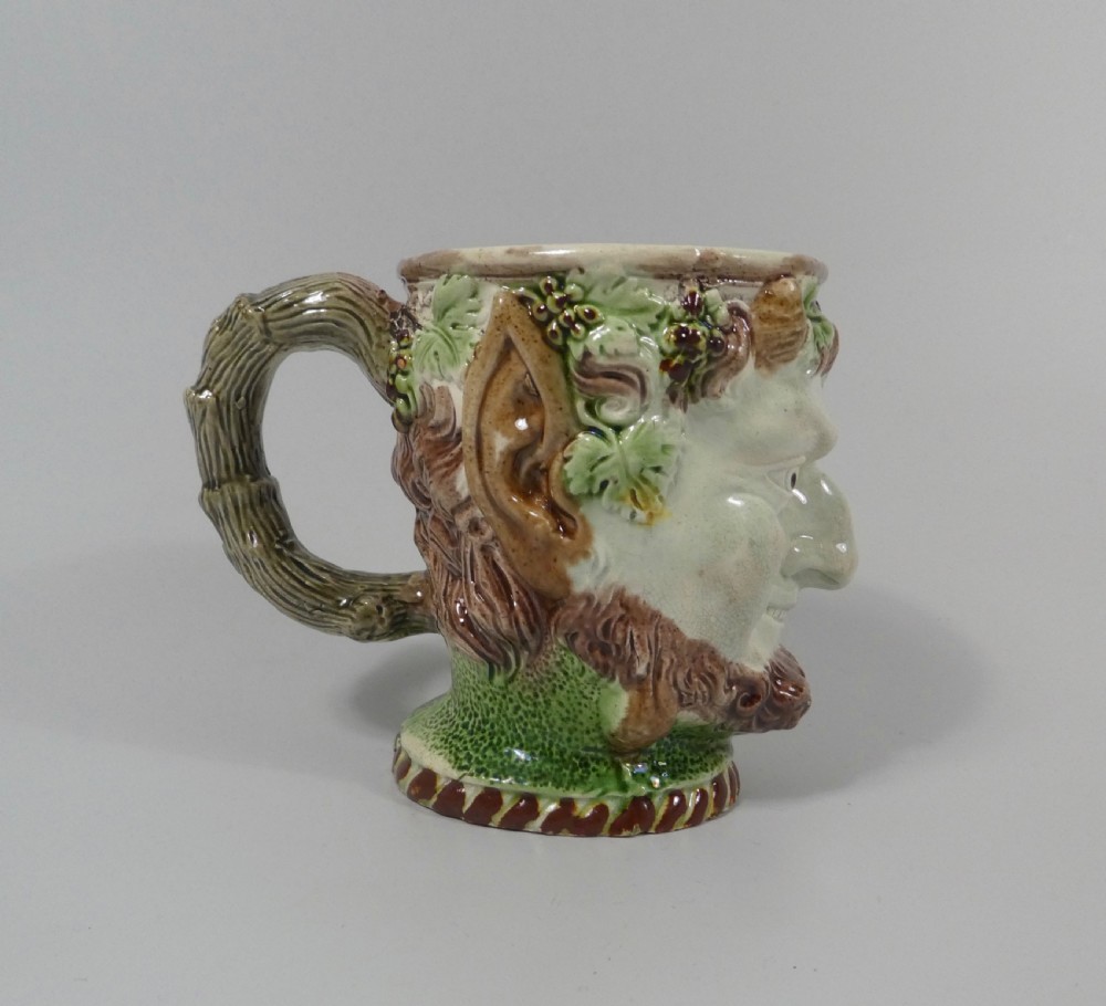 Ralph Wood creamware Bacchus mug, c. 1770. View IV