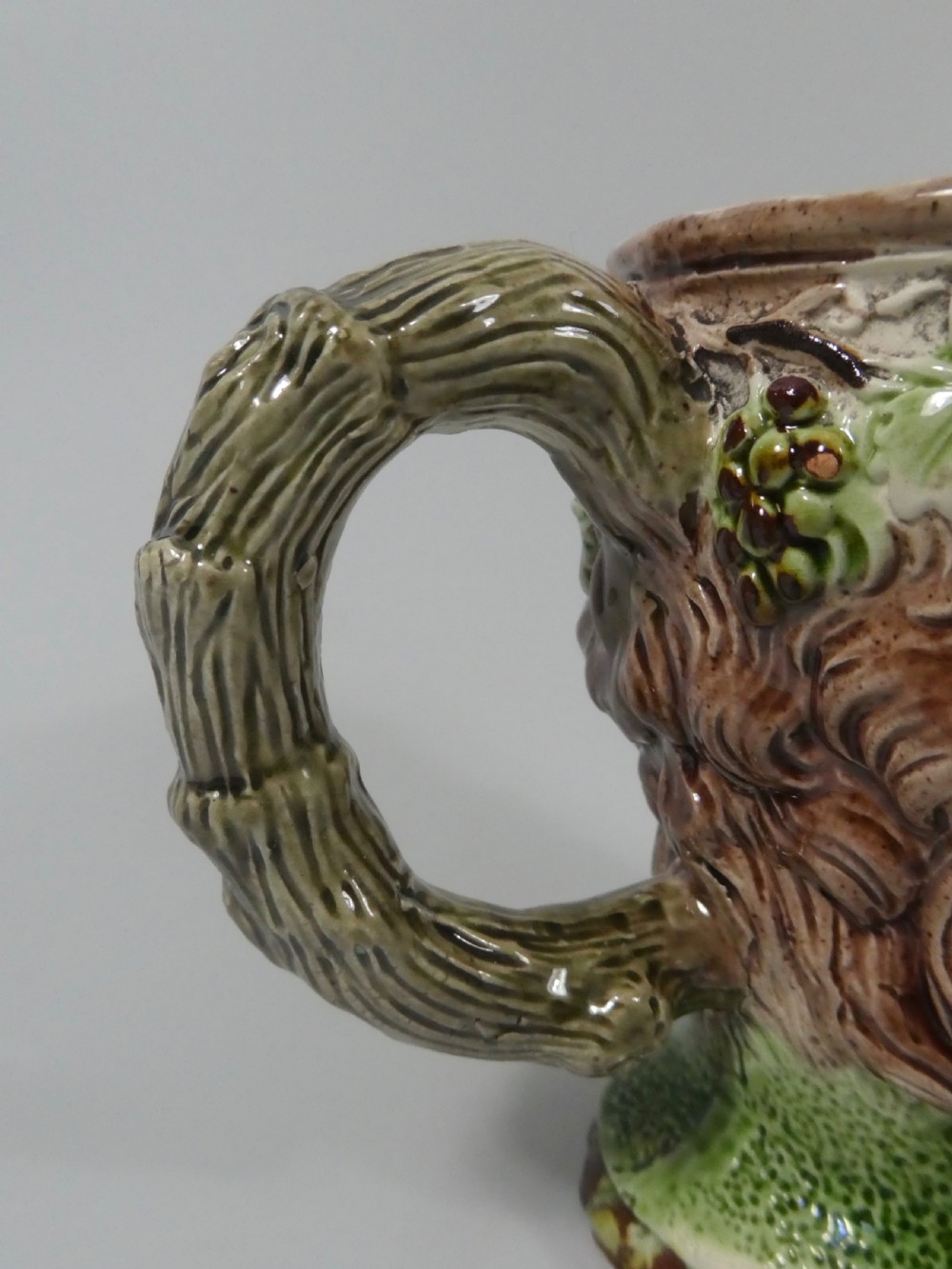 Ralph Wood creamware Bacchus mug, c. 1770. View VI