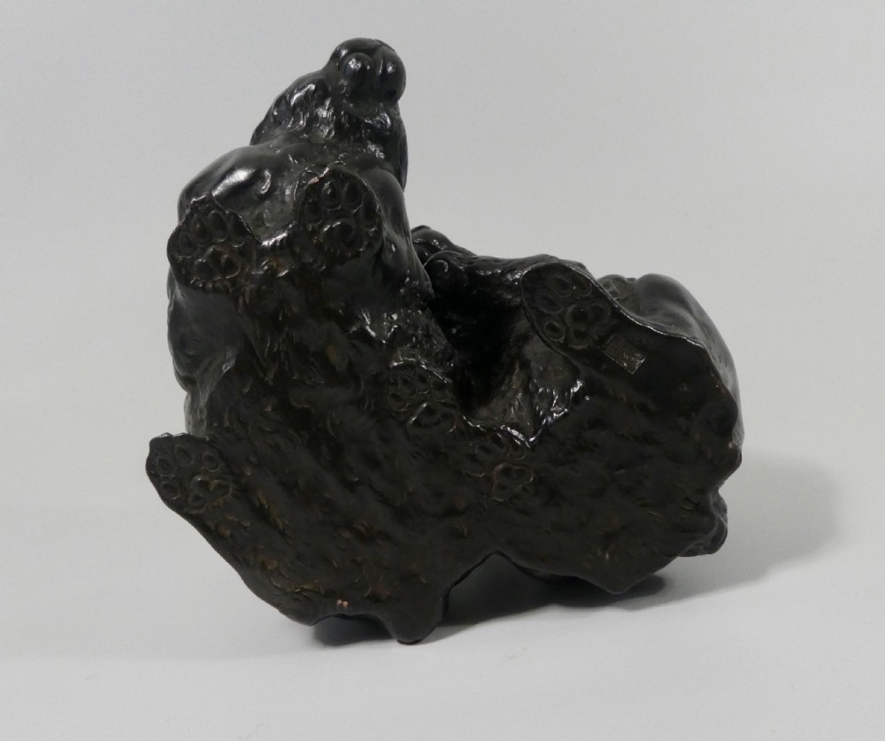 Japanese bronze okimono. Rabbits,  Okazaki Sessei, Meiji Period. View XI
