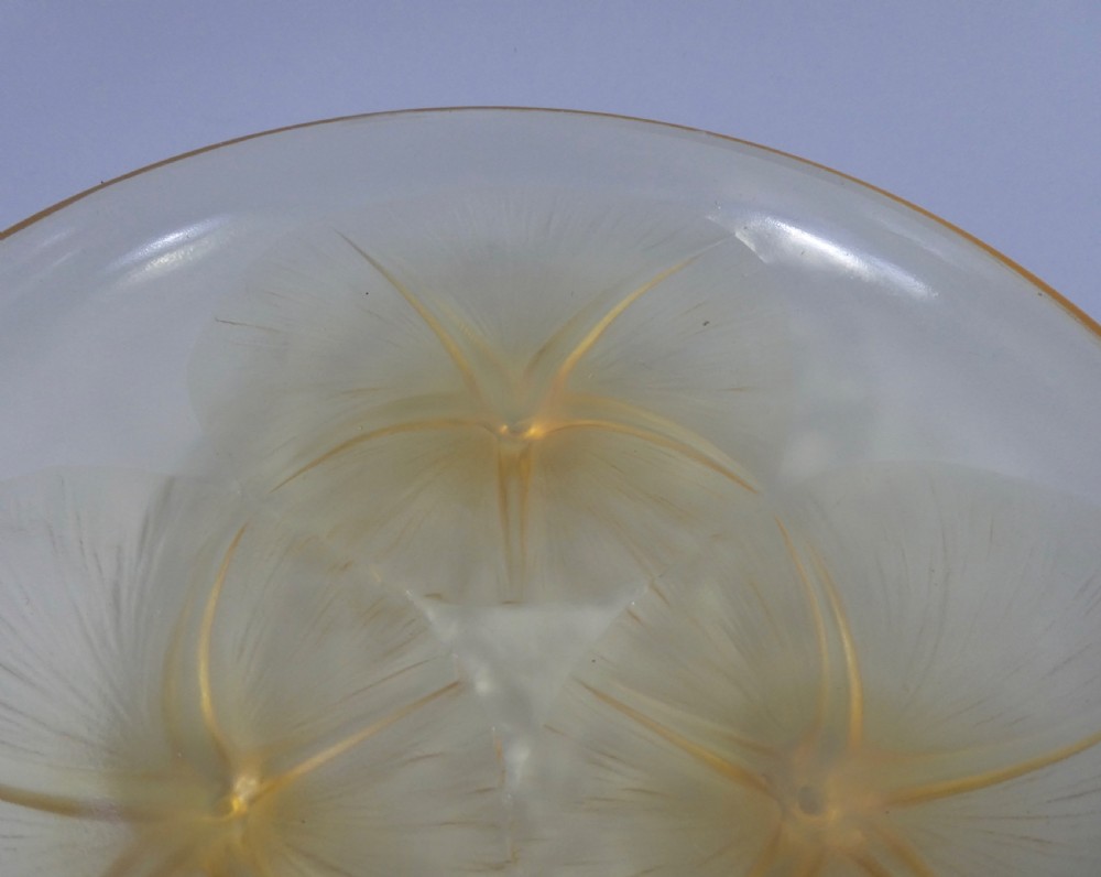 Lalique amber glass bowl, ‘Volubilis’, c. 1920. View II