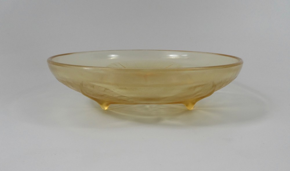Lalique amber glass bowl, ‘Volubilis’, c. 1920. View III