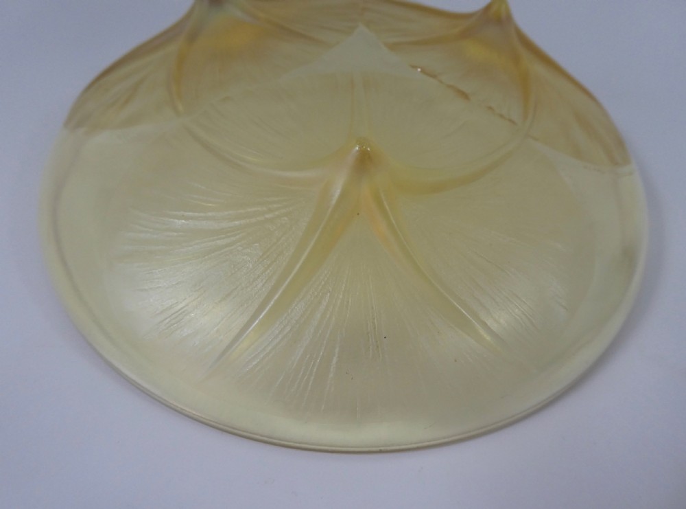 Lalique amber glass bowl, ‘Volubilis’, c. 1920. View IV