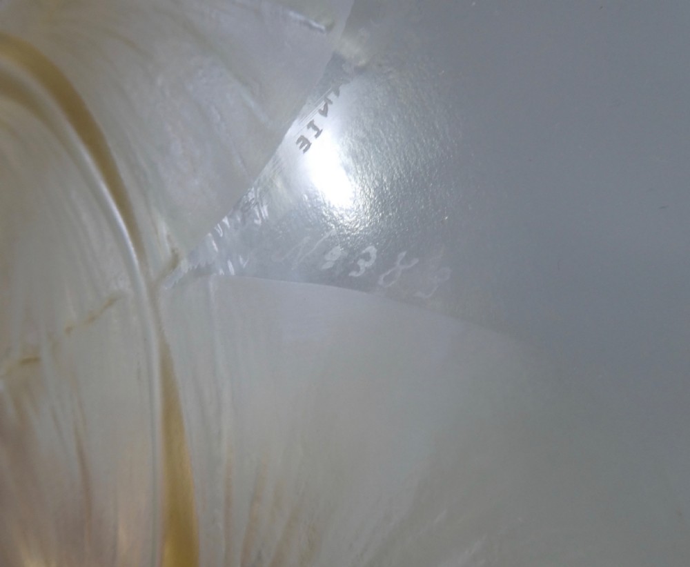 Lalique amber glass bowl, ‘Volubilis’, c. 1920. View V