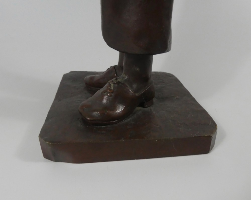 Léopold Eugène Kampf, bronze study of a young man, c. 1880. View XIV