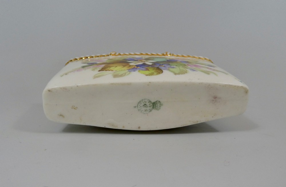 Royal Worcester porcelain vase, as a basket. Dated 1879. View VI