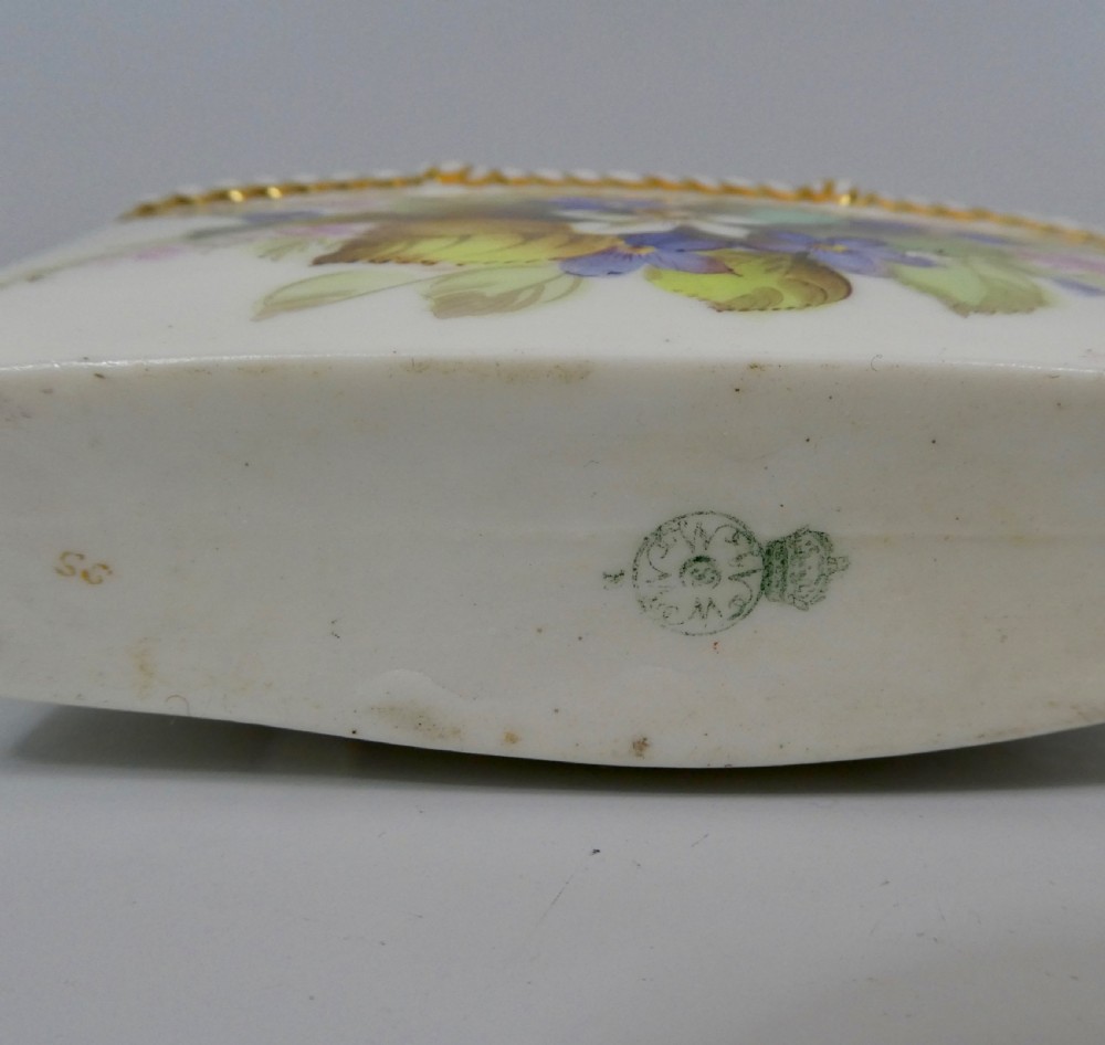 Royal Worcester porcelain vase, as a basket. Dated 1879. View VIII